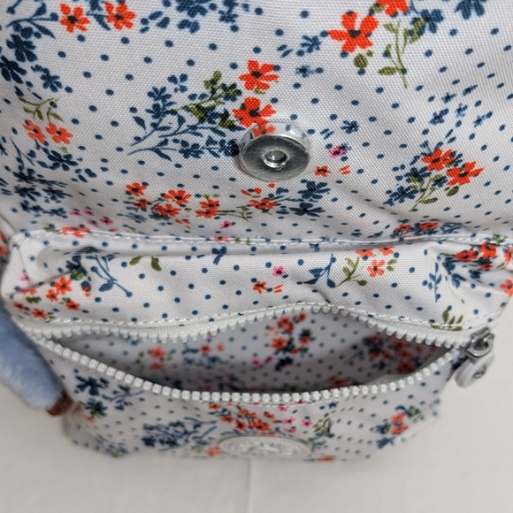 Kipling White Floral Women's Backpack - Picture 4 of 10